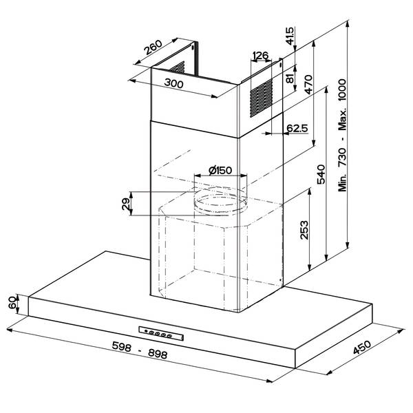 Küchenzeile Low-Line Flash Kombi C Hochglanz Weiß - Breite: 240 cm - Ausrichtung rechts - Mit Elektrogeräten
