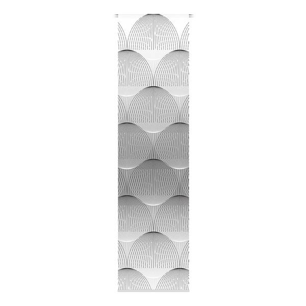 Schiebevorhang Benari Webstoff - 60 x 245 cm - Grau - 1er Set