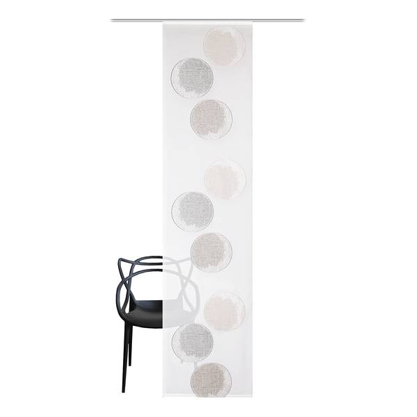 Panneau japonais Remona Tissu - 60 x 245 cm - Gris minéral