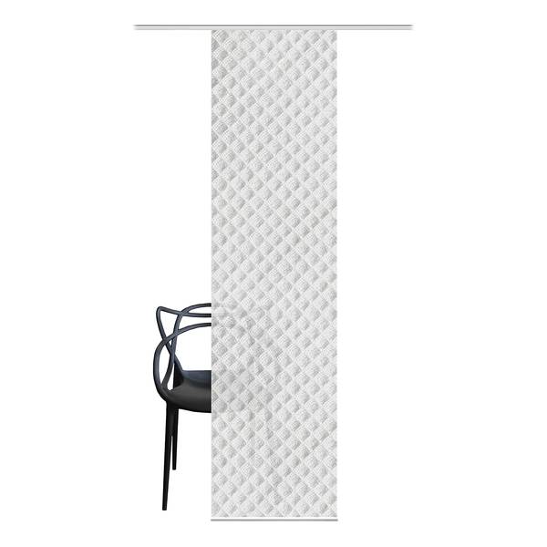Panneau japonais Marpent Tissu - Gris - 60 x 245 cm - 1 set