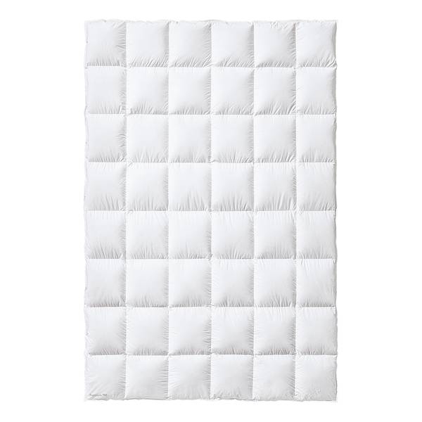 Daunenbettdecke Premium 750 Medium Baumwolle / Gänsedaune - Weiß - 140 x 220 cm
