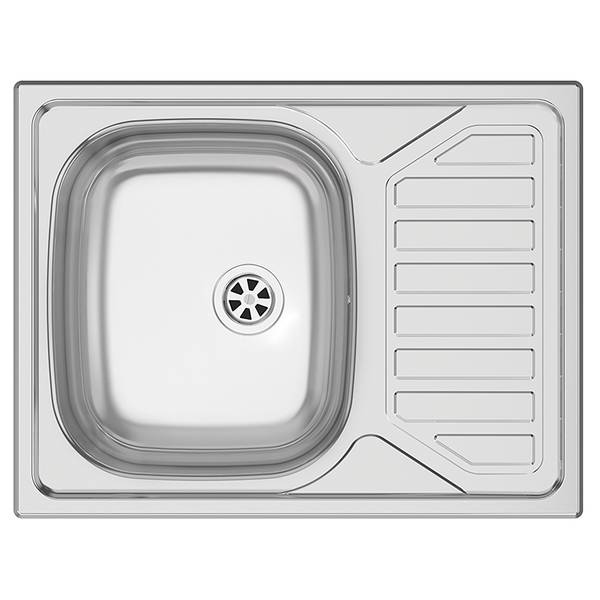 Küchenzeile Low-Line Structura Kombi D Eiche Dekor - Breite: 300 cm - Ausrichtung links - Beko
