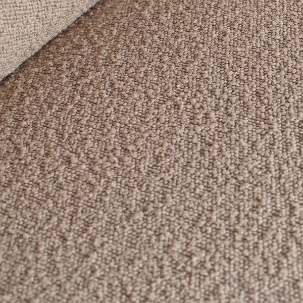 Canapé d’angle Sandrib Beige - Méridienne longue à gauche (vue de face)