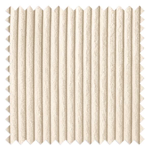 Divano a 2 posti MAISON Tessuto piatto - Velluto a coste Poppy: crema