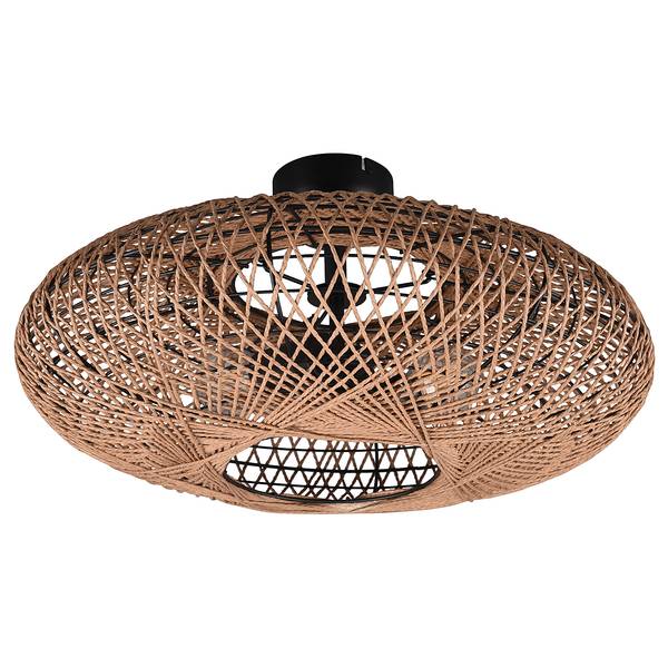 Deckenleuchte Hedda Rattan / Stahl - 2-flammig