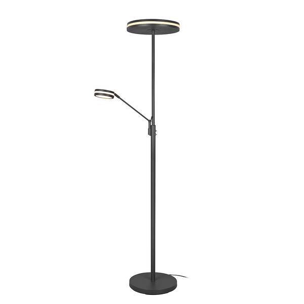 LED-Stehleuchte Franklin mit Lesearm Aluminium - 1-flammig