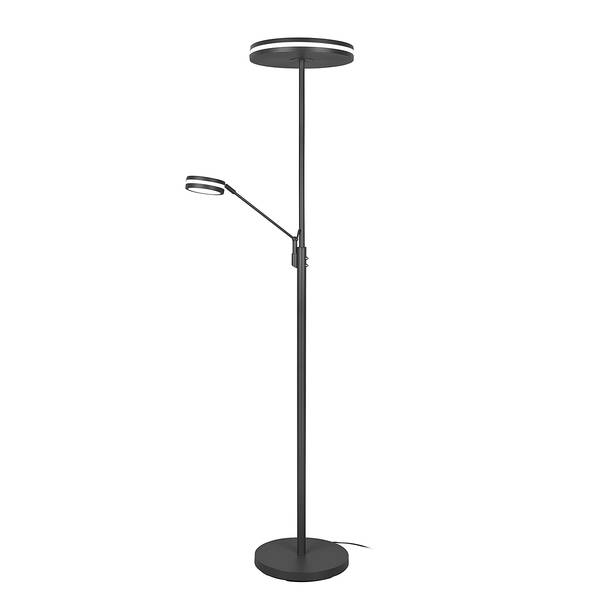 LED-Stehleuchte Franklin mit Lesearm Aluminium - 1-flammig