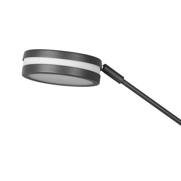 LED-Stehleuchte Franklin mit Lesearm Aluminium - 1-flammig