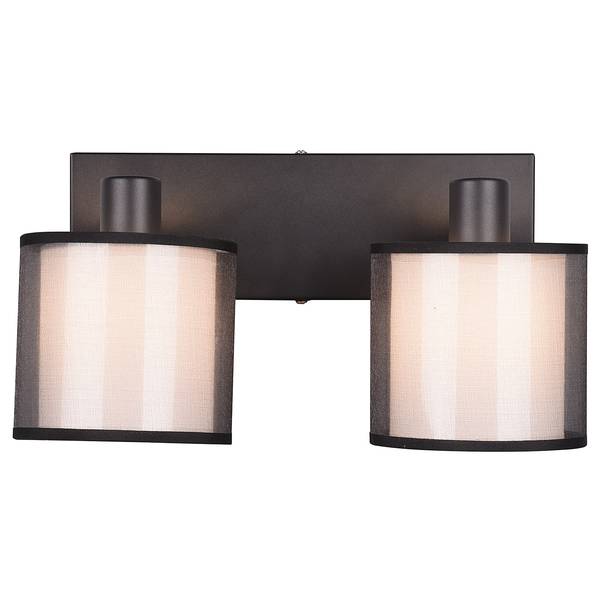 Deckenleuchte Burton Webstoff / Stahl - Flammenanzahl: 2