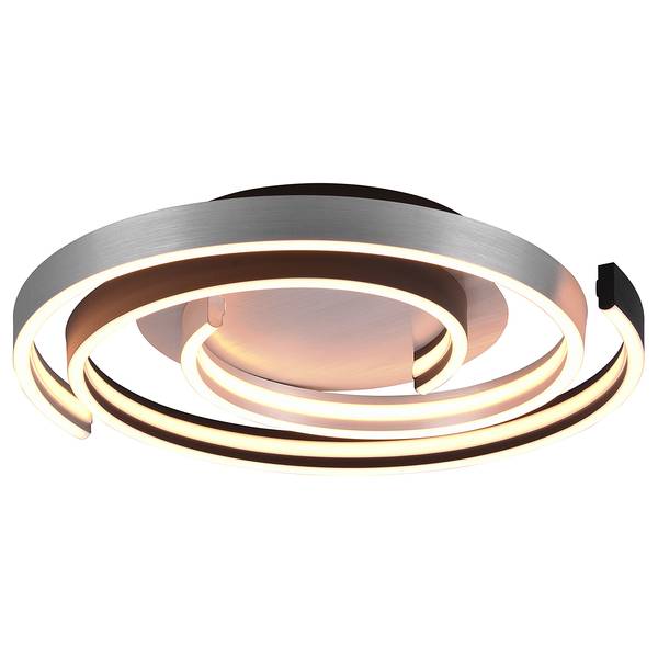 LED-Deckenleuchte Caya Kunststoff / Stahl - 1-flammig - Silber