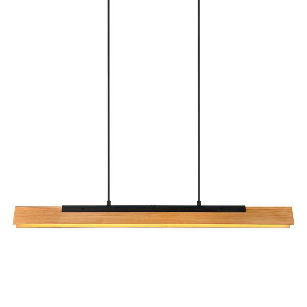 LED-hanglamp Kerala massief grenenhout/staal - 1-lichts