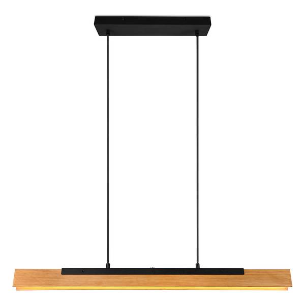 LED-hanglamp Kerala massief grenenhout/staal - 1-lichts
