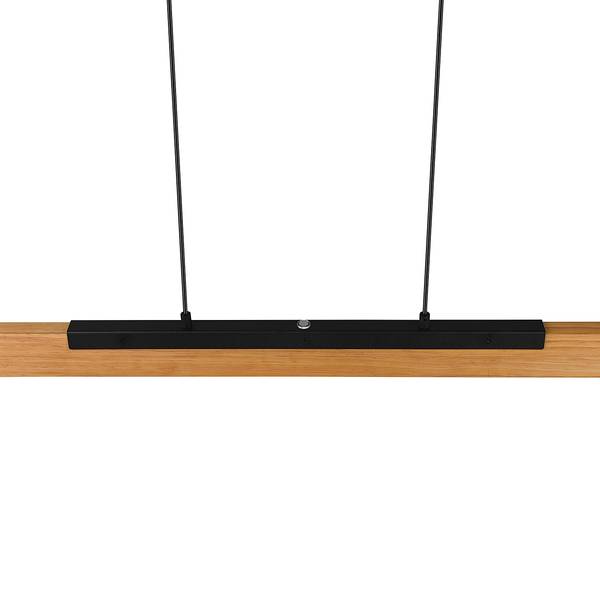 LED-hanglamp Kerala massief grenenhout/staal - 1-lichts