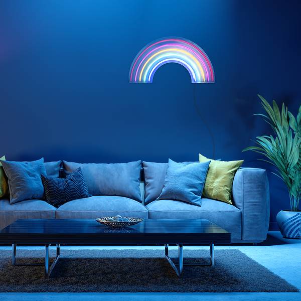 LED-kinderkamerlamp Neon-Rainbow polyester PVC - 1 lichtbron