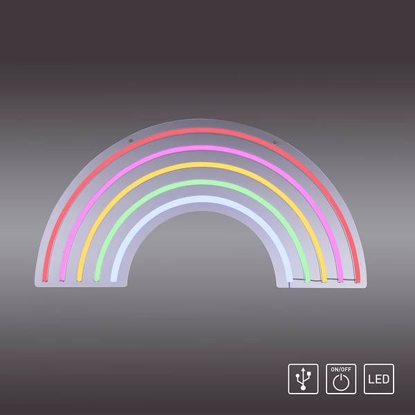 LED-kinderkamerlamp Neon-Rainbow polyester PVC - 1 lichtbron