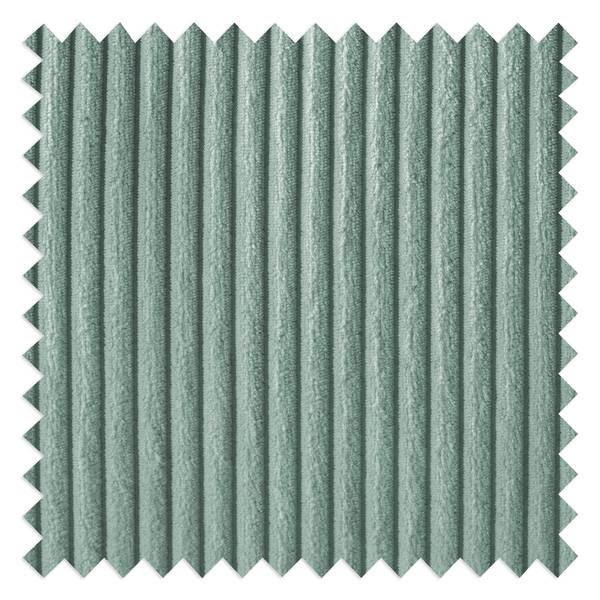 Divano panoramico Gurabo Velluto a coste Lola: blu chiaro - Longchair preimpostata a sinistra / penisola a destra