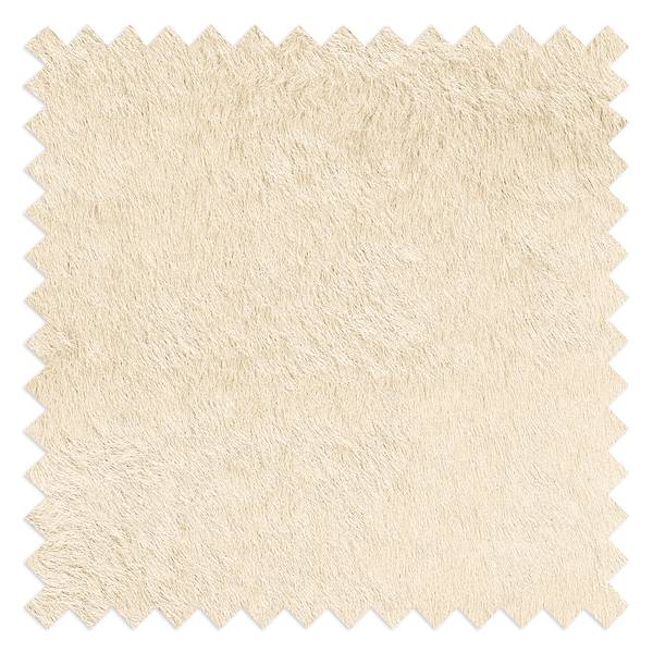 Sessel Vains Kunstfell Bahira: Creme - Mit Hocker