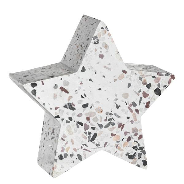 Set di 2 stelle decorative Autentico Ceramica - Bianco