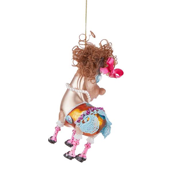 Baumanhänger HANG ON Pferd Glas / Polyresin - Braun