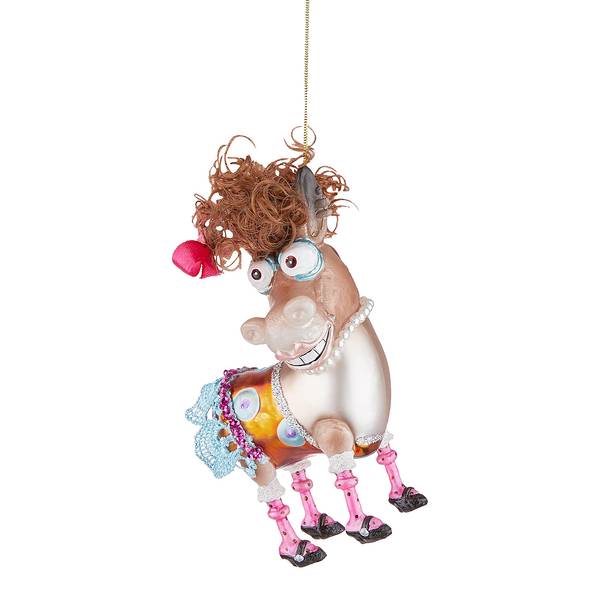 Baumanhänger HANG ON Pferd Glas / Polyresin - Braun