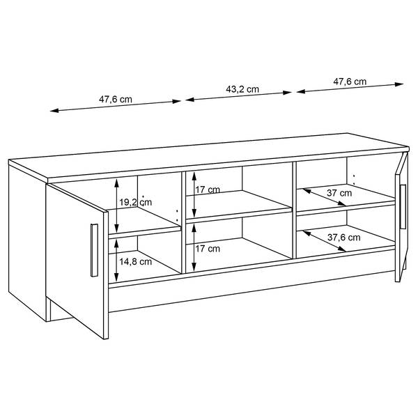 Mobile TV Jabauri Effetto quercia bianca