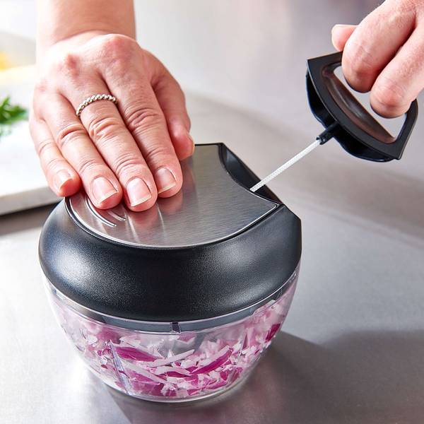 Tritatutto CHOP CHOP Polistirene / Acciaio inox - Nero / Trasparente