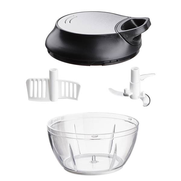 Tritatutto CHOP CHOP Polistirene / Acciaio inox - Nero / Trasparente