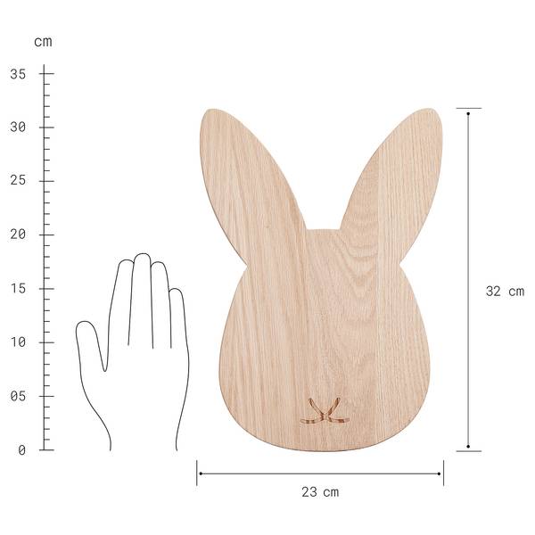 Tagliere OAK KITCHEN Marrone - Quercia - 23 x 2 x 32 cm