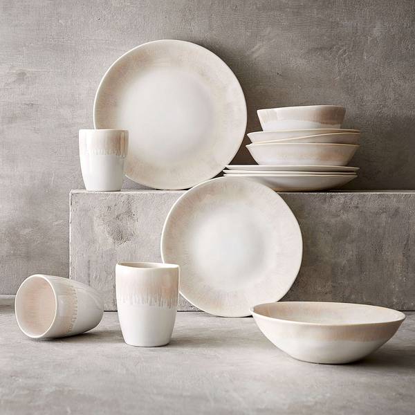 Geschirr-Set ATLANTIS 12-teilig Steinzeug - Beige