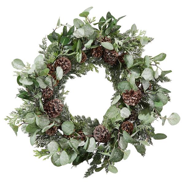 Kranz FLORISTA Eukalyptus Polyester PVC - Grün