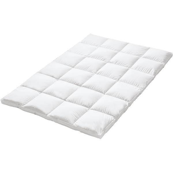 Daunenbettdecke Elegance 700 Extra Warm Baumwolle / Gänsedaunen - Weiß - 155 x 200 cm
