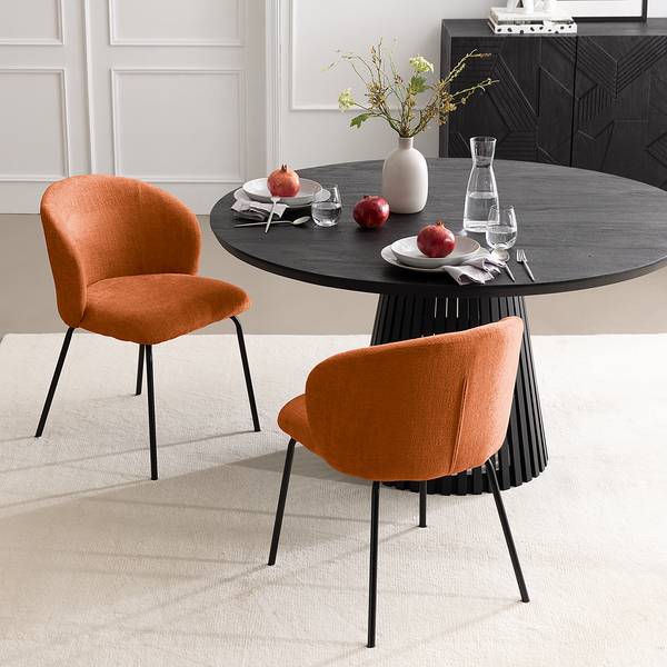 Polsterstuhl Charlisle 2er-Set Terracotta