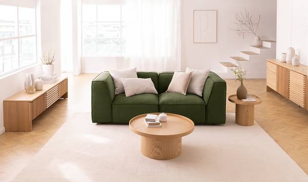 Couchtisch BOURAPIL Echtholzfurnier - Eiche