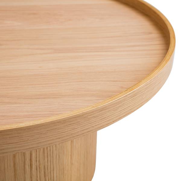 Couchtisch BOURAPIL Echtholzfurnier - Eiche