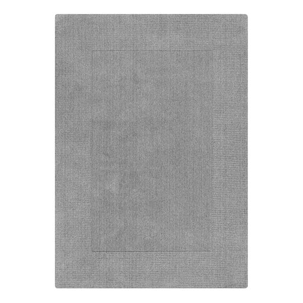 Wollteppich Bordüre Wolle - Lichtgrau - 200 x 290 cm