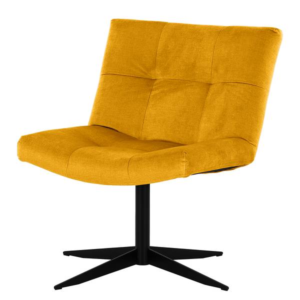 Fauteuil Mandes microvezel Faria: geel