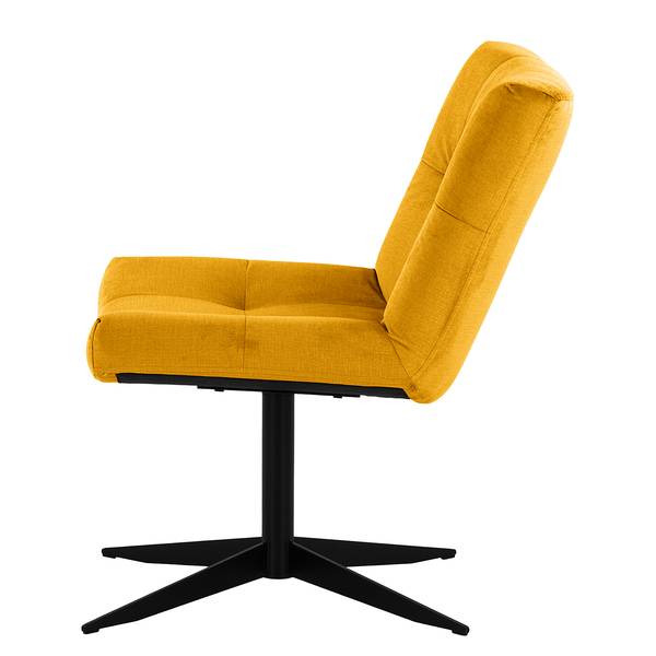 Fauteuil Mandes microvezel Faria: geel