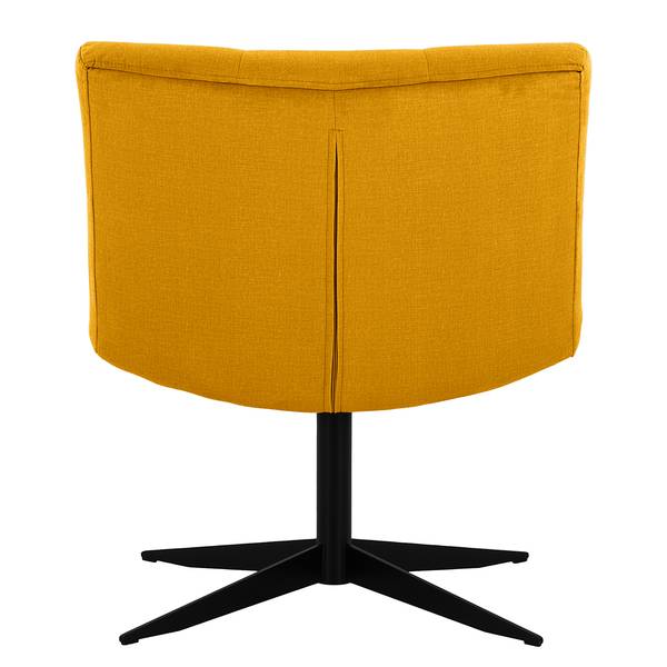 Fauteuil Mandes microvezel Faria: geel