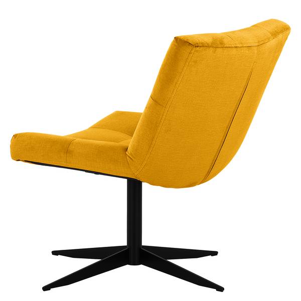 Fauteuil Mandes microvezel Faria: geel
