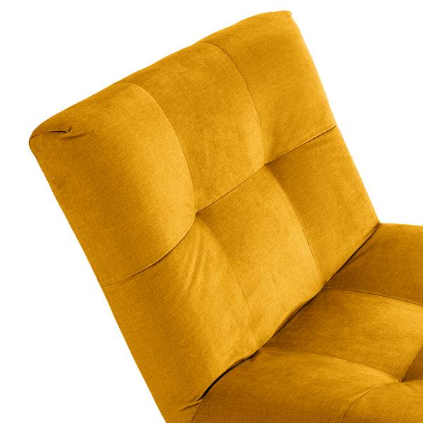 Fauteuil Mandes microvezel Faria: geel