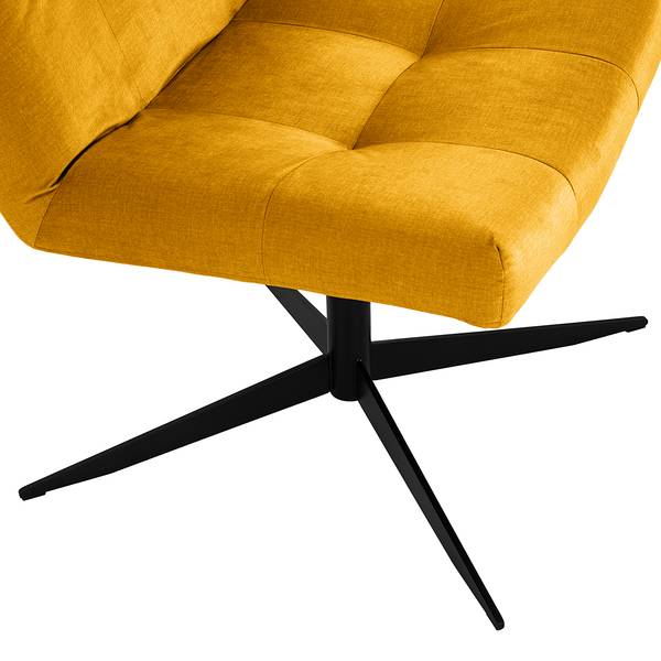 Fauteuil Mandes microvezel Faria: geel