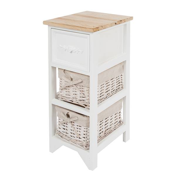 Kommode Coloy Kiefer Massiv / Gummibaum Massiv - Braun
