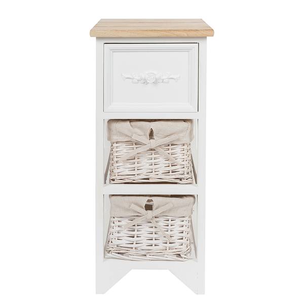 Kommode Coloy Kiefer Massiv / Gummibaum Massiv - Braun
