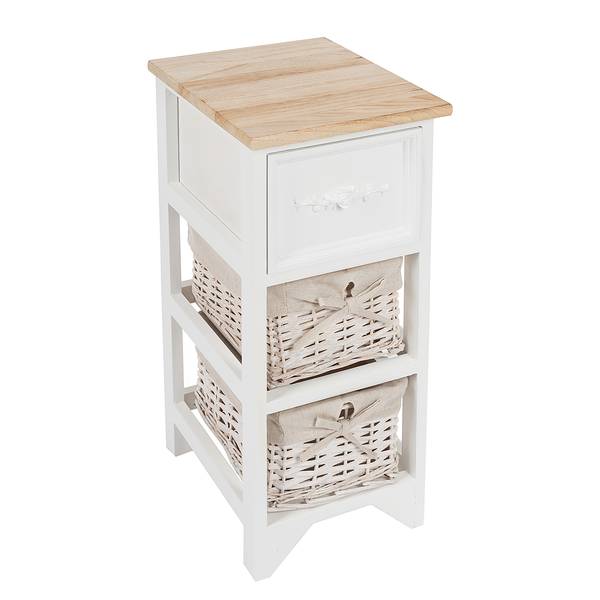Kommode Coloy Kiefer Massiv / Gummibaum Massiv - Braun