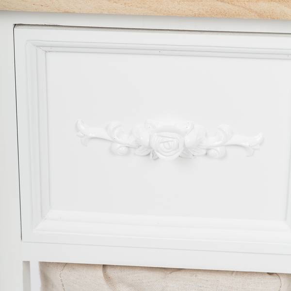 Kommode Coloy Kiefer Massiv / Gummibaum Massiv - Braun