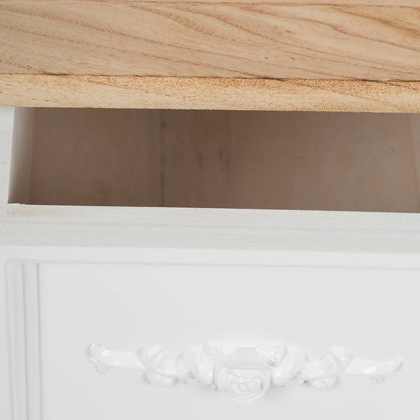 Kommode Coloy Kiefer Massiv / Gummibaum Massiv - Braun