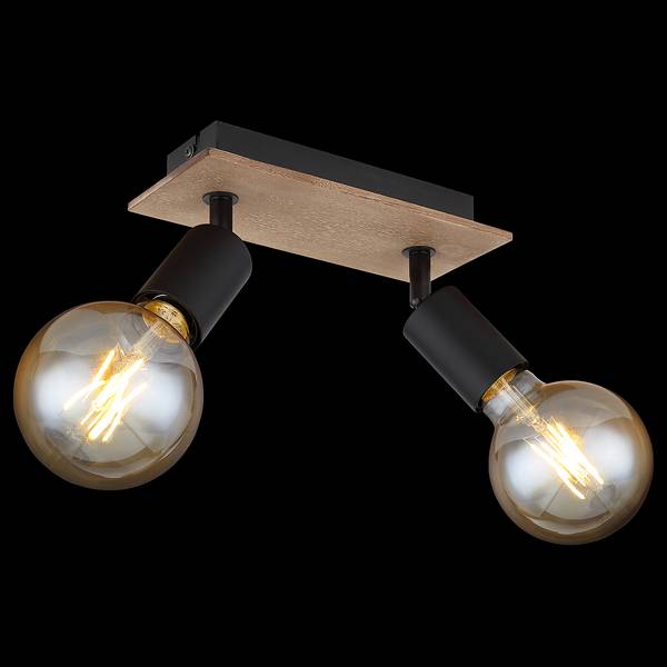 Lampada da soffitto Martha A Pioppo / Ferro - 2 punto luce - Numero di lampadine necessarie: 2