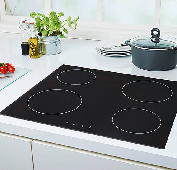 Küchenzeile Meran Matt Weiß - Breite: 300 cm - Mit Elektrogeräten