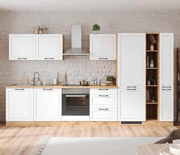 Unterschrank Meran 3 Schubkästen Matt Weiß