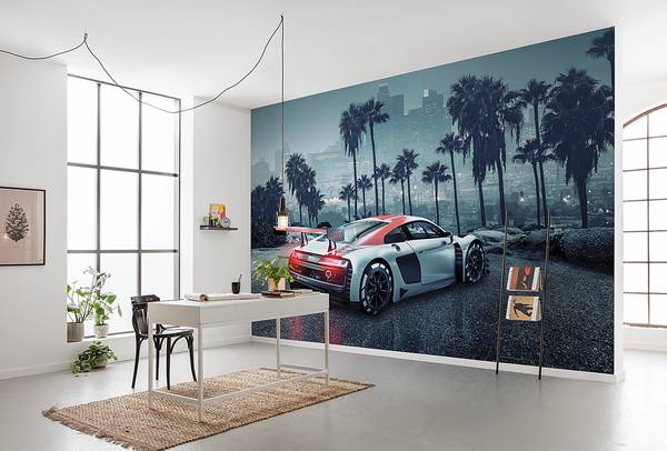 Fototapete Audi R8 L.A. Spezial-Fototapetenpapier